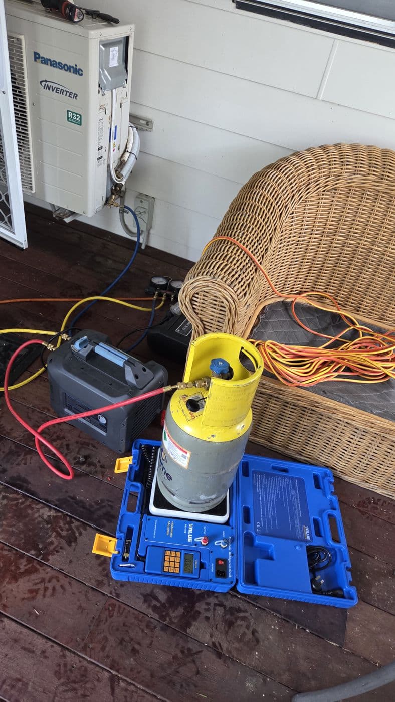 Tools set up for a split system service call