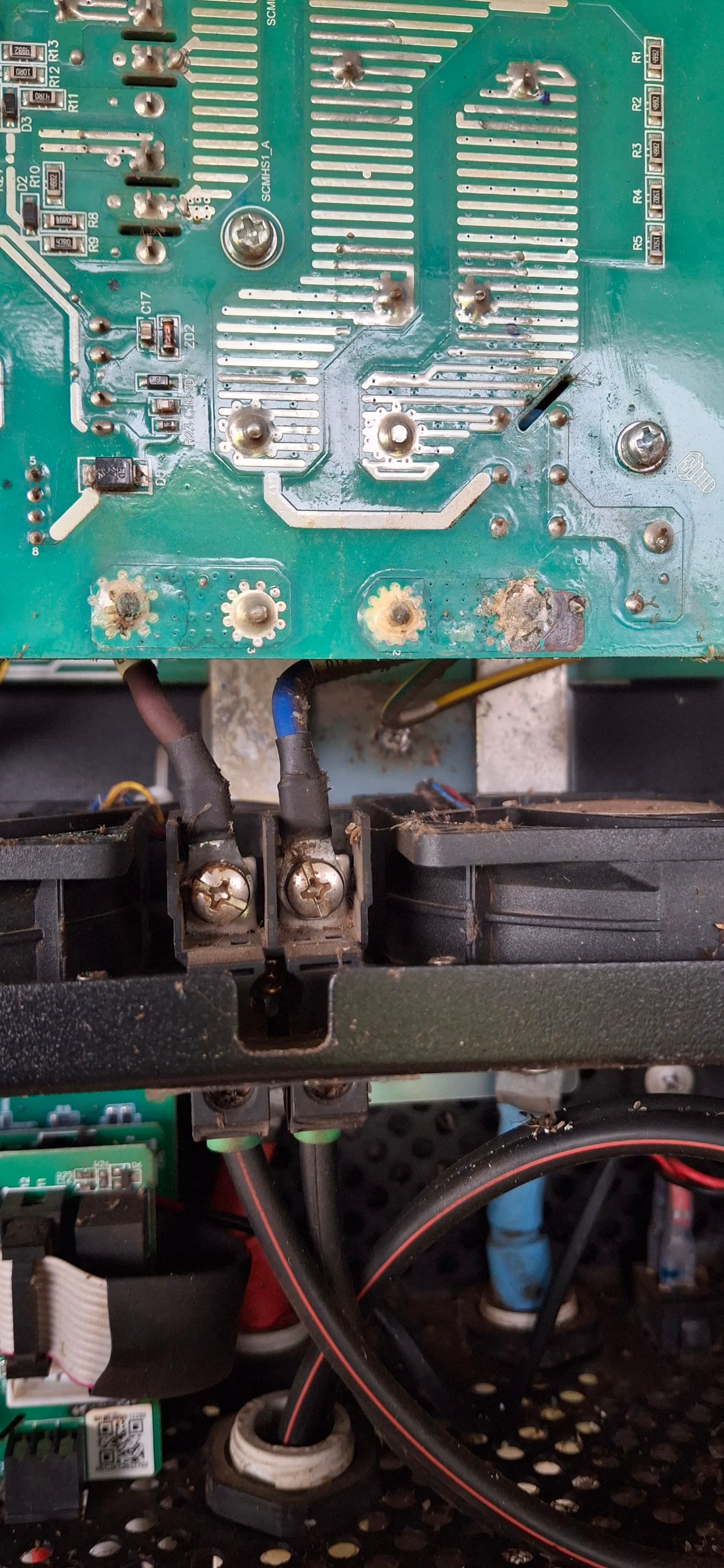 On-site diagnostic work during a fault-finding job, Chilled As Air Conditioning