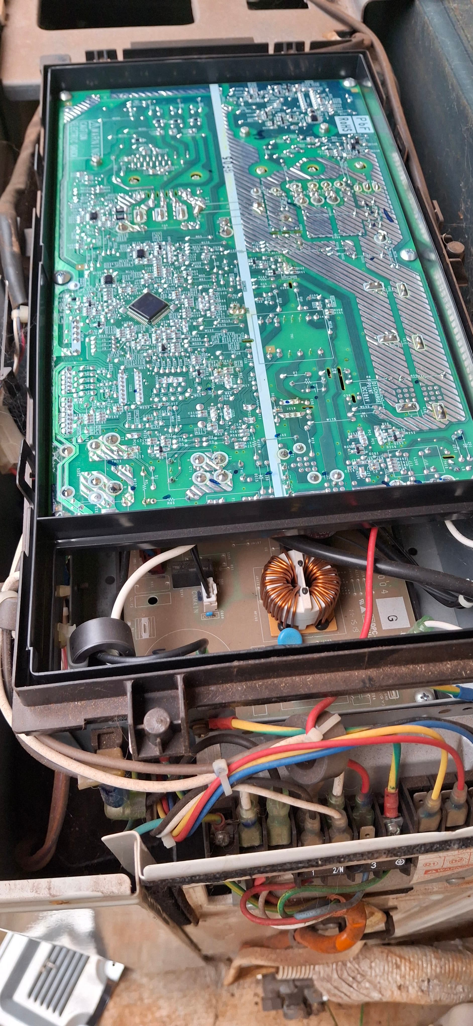 On-site diagnostic work during a fault-finding job, Chilled As Air Conditioning