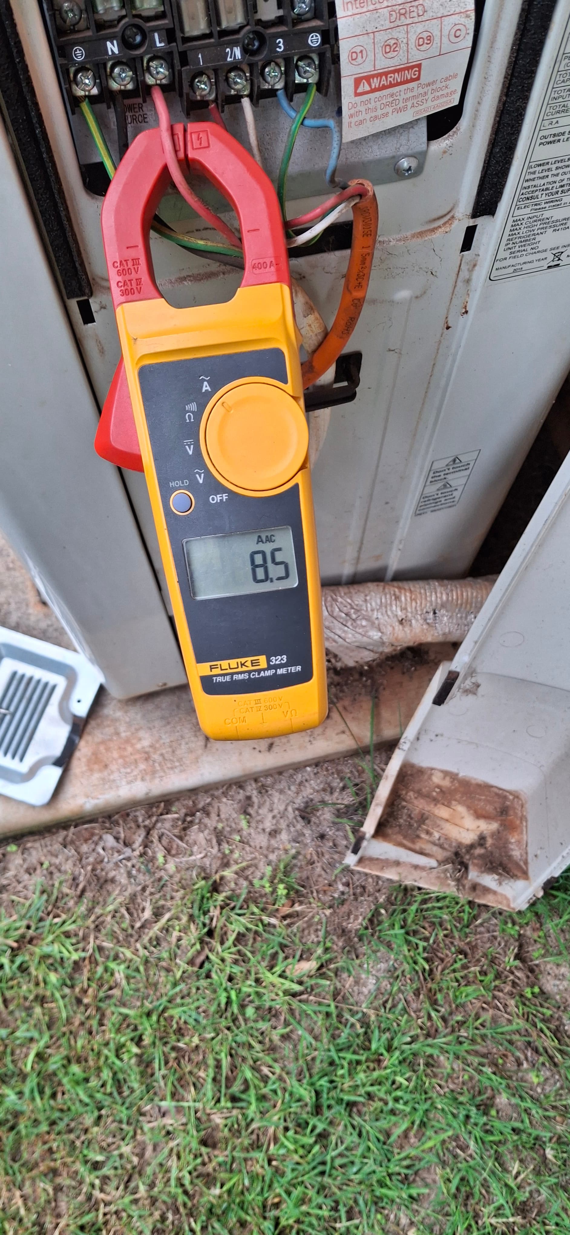 Fault-finding inspection in progress, Chilled As Air Conditioning