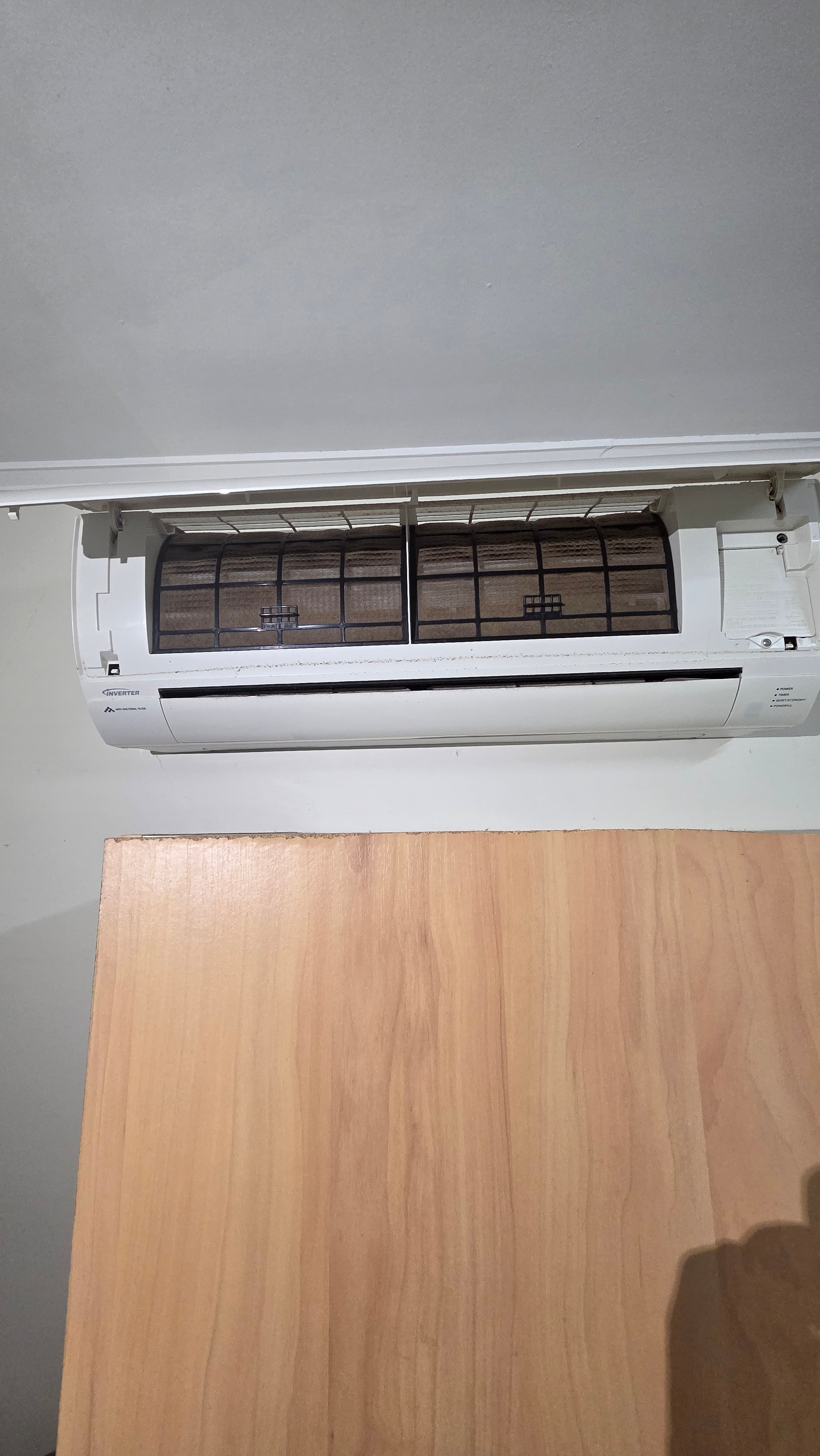Split system indoor unit serviced by Chilled As Air Conditioning at a managed property